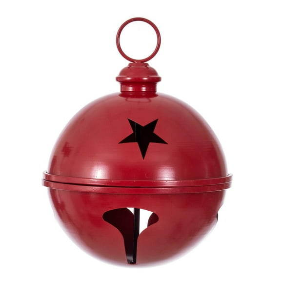 10" Red Iron Bell Ornament