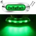 thumbnail image 3 of PULLIMORE 4Packs 3.8'' Waterproof Marine Boat LED Lights, Cabin Deck Walkway Stair Light, Navigation Lights, Stern Lights for Boat, Bow and Kayak DC 12V-24V (Green), 3 of 8