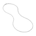 thumbnail image 2 of 14K White Gold Women's 30" 2.15mm Diamond Cut Rope Chain Necklace, 2 of 4