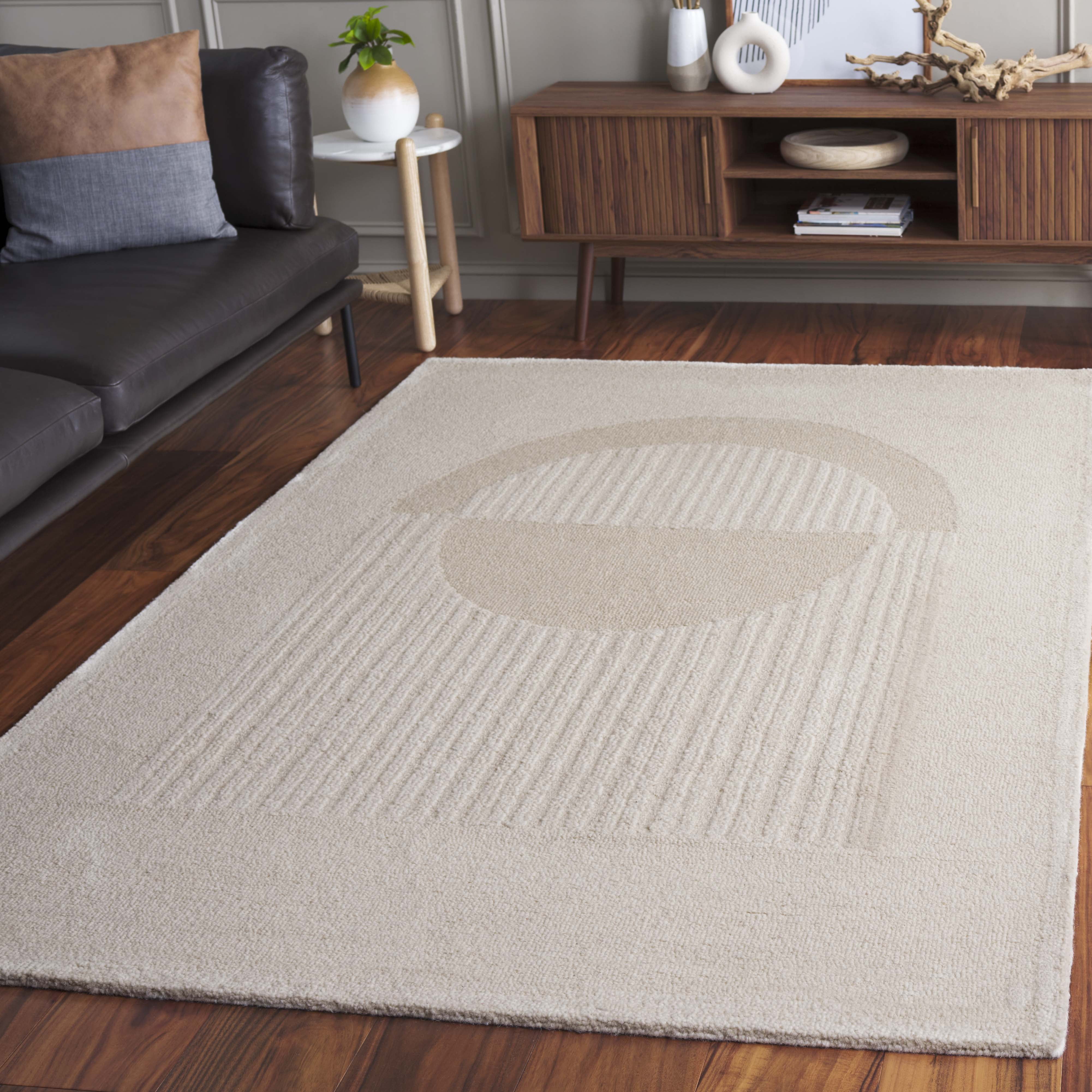 SAFAVIEH Rodeo Drive Alayna Abstract Area Rug, Ivory/Beige, 5' x 8'