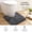 Grey, variant on Luxury Grey Contour Bath Rug 19.5x19.5 Inches Shaggy Bathroom Mat Non-Slip Absorbent Washable Microfiber Thick Plush U-Shaped Toilet Rug