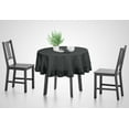 thumbnail image 3 of Vargottam Cotton Ruffle Tablecloth 64’’ Diameter Round Dark Gray Kitchen Dining Tabletop Cover, 3 of 9