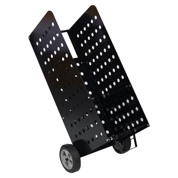 Firewood Cart Rolling Log Carrier - Heavy Duty Indoor Outdoor Wood Rack - XL Fireplace Log Rolling Cart - 200lbs Capacity - Durable Steel Construction