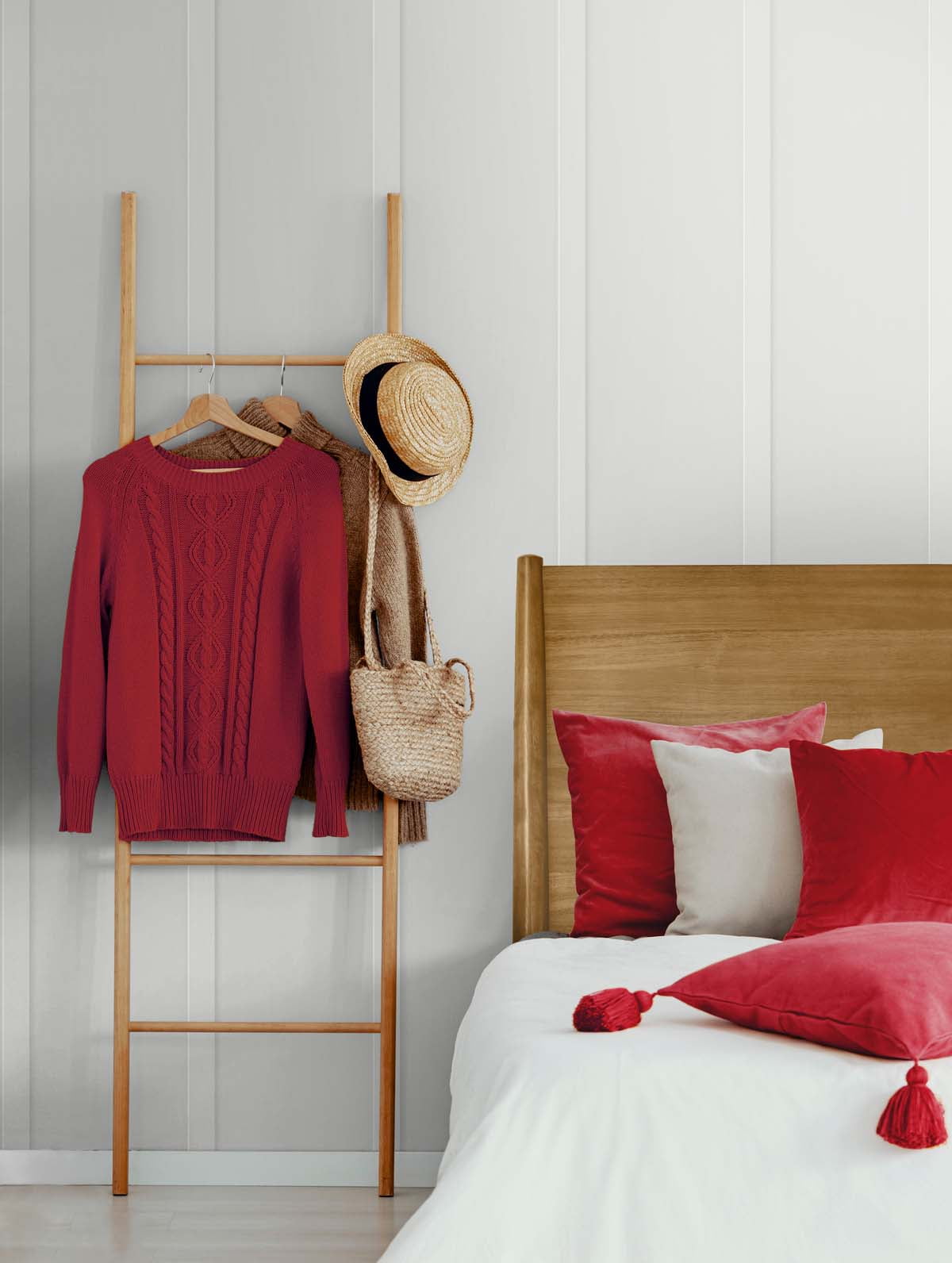NextWall Arctic Grey Faux Board & Batten Peel and Stick Wallpaper