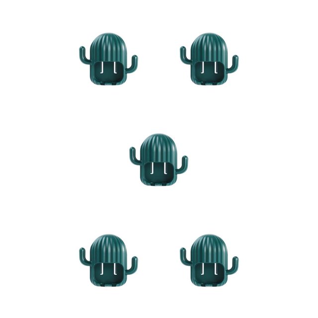 Naiovety Soporte para cepillos de Ventosa Pared Baño Organizador universal para cepillos de Soporte de drenaje Estilo cactus Estante Type2 NO2 Naiovety CBP211522