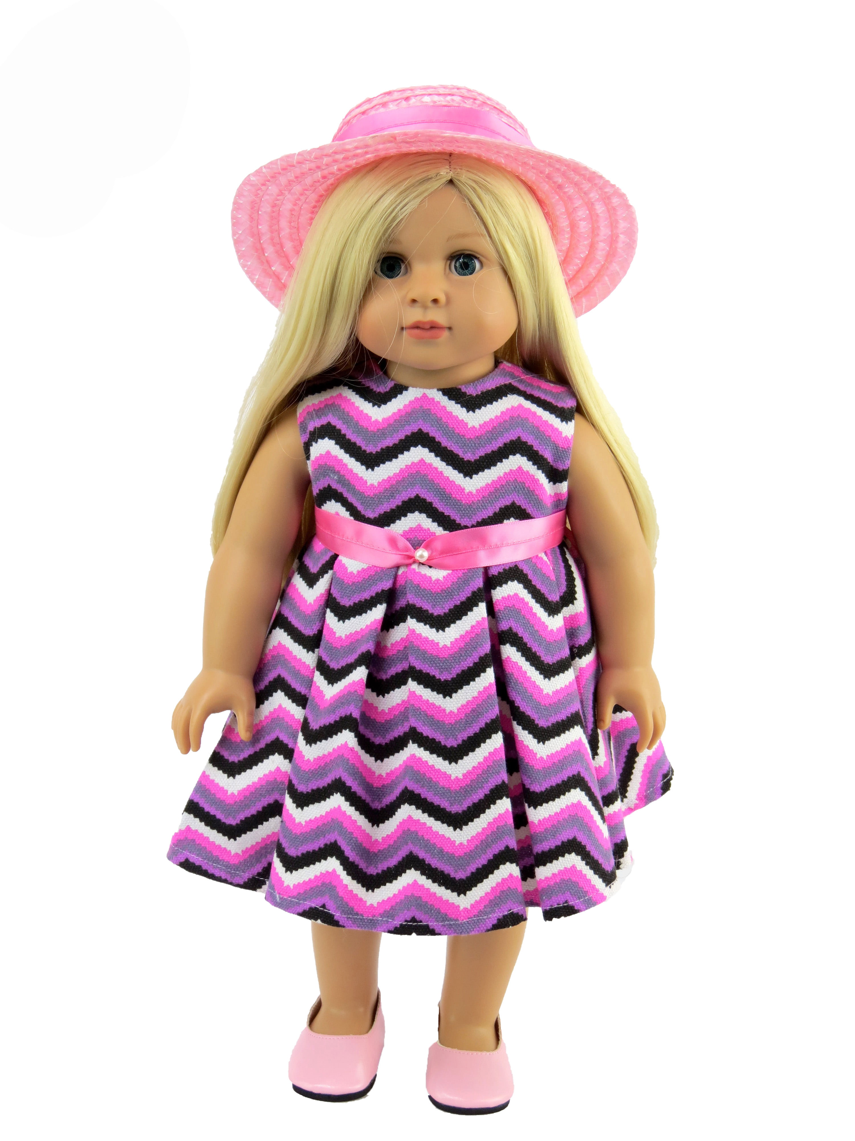 OUR GENERATION 18" DOLL CLOTHES PINK GOWN GOWNING AROUND Fits American Girl 