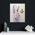 thumbnail image 5 of PIKWEEK  Lavender Canvas Wall Art Butterfly with Purple Flower Artwork Elegant Paintings for Living Room Bedroom Bathroom Wall Decor,Stretched and Framed Ready to Hang,, 5 of 5