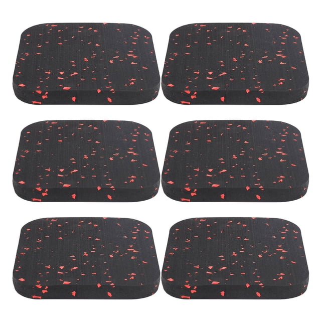 Buffer Exercise Mat,6PCS Rubber Treadmill Mat Rubber Ground Mat Exercise Equipment Mat Built for Professionals