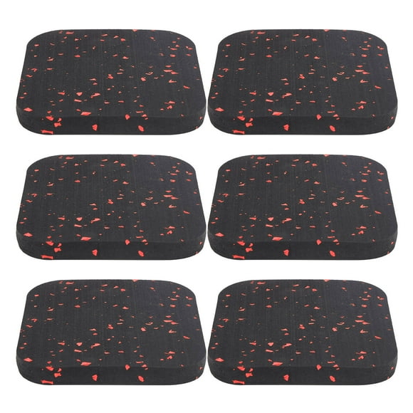 Buffer Exercise Mat,6PCS Rubber Treadmill Mat Sports Floor Pad Treadmill Mat Best in its Class