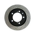 StopTech 127.44156R StopTech Sport Rotors; Drilled And Slotted; Front