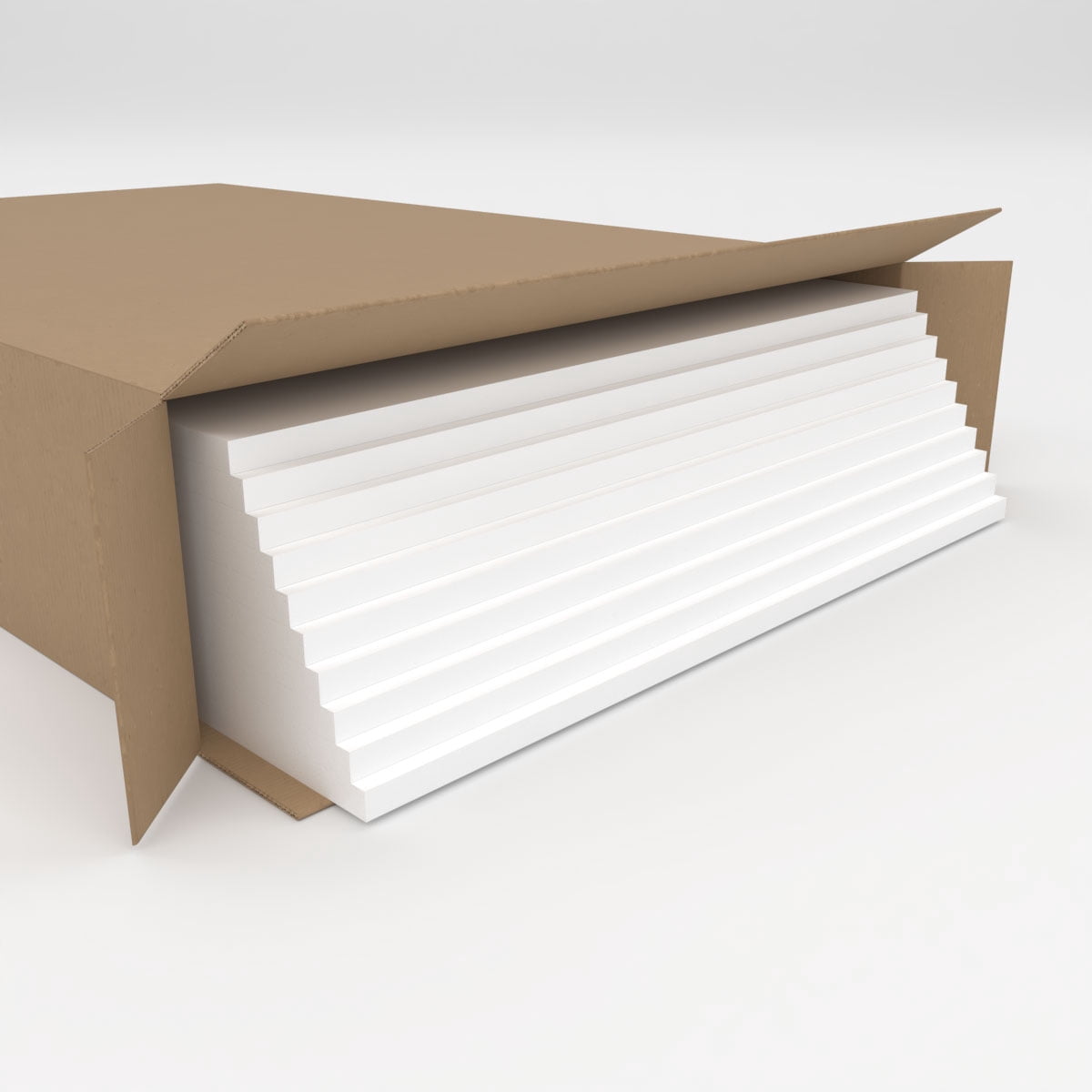 Ekena Millwork 23 3/4"W x 23 3/4"H x 5/8"T PVC Hobby Boards, Unfinished (10-Pack)