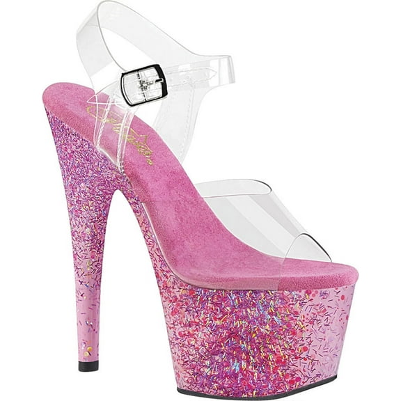 Women's Pleaser Adore 708CF Ankle Strap Heeled Sandal