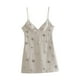 thumbnail image 5 of Vestido ajustado de corte bajo Y2K Clubwear Vestido de verano Falda de tirantes femenina Mini vestido para Beige, 5 of 9