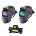 thumbnail image 4 of Automatic Darkening Welding Mask Head-Mounted Lightweight Protective Face Shield with LED Light, Adjustable Auto-Dimming Helmet for Arc Mig Tig Welders, Safety Goggles Cap, 4 of 8