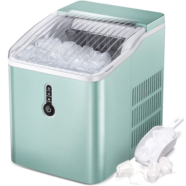 AGLUCKY Countertop Ice Maker Machine, Portable Compact Ice Cube Maker