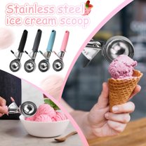 BallsFHK Ounces Portion Scoop, 1 Release Cookie Scoop - With Gray Handle, Stainless Steel Scoop, Scooping Cookie Dough, Cupcake Batter Or Ice Cream
