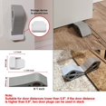 thumbnail image 2 of Wolfrail Door Stopper Rubber Door Stop. Door Wedge Stopper Floor Works on Multi Floor Surfaces. Door Security and Door Jammer Suitable for Door Bottom Clearance Within 0.8". Stop with Door, 2 of 5