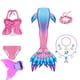thumbnail image 1 of Traje de baño de cola de sirena para niñas, traje de baño para niños, traje de baño para niños, Bikini, traje de baño, disfraz de Halloween zhangyuxiang unisex, 1 of 2