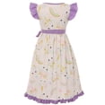 thumbnail image 2 of Big Girls' Lovely Unicorn Rainbow Wrap Ruffle Birthday Party Flower Girl Dress Off White 8 XXXL (P201421P), 2 of 4