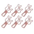 thumbnail image 1 of Pinces à Liant Creuses, Pinces à Liant pour Lapin à Serrage Fort 100Pcs pour Notes Noir, Bleu, Or Rose, 1 of 8