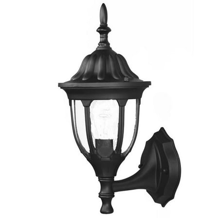 

HomeRoots 398574 15 x 6.75 x 8 in. Suffolk 1-Light Matte Black Wall Light