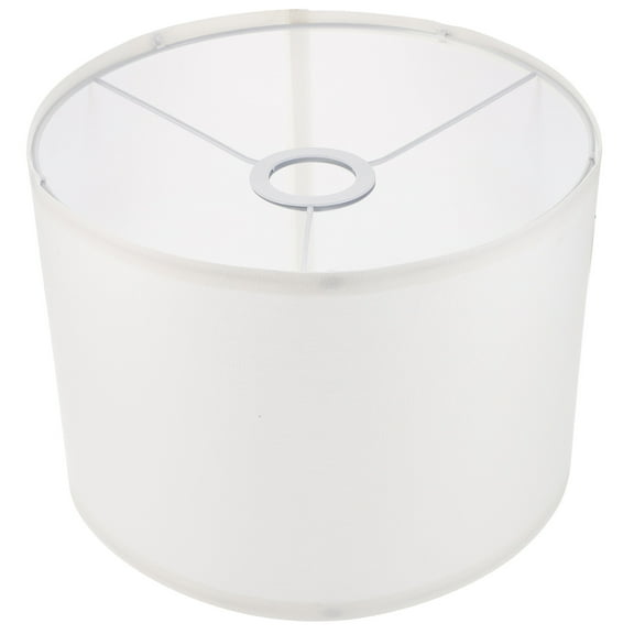 Simple Drum Lampshade Linen Pendant Lamp Shade Floor Lamp Shade Large Lamp Shade Household Retro Lamp Cover ( White )