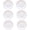 White, variant on ABCISI 6 Pack Kitchen Melamine Plates, Round Dessert/Salad Plates, Serving Dishes for Snacks Appetizer, Dinnerware Sets, Dishwasher Safe, Dinnerware Sets, Dishwasher Safe, 6" White