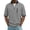 Mens Shirts Gray, variant on Mens Waffle T-Shirts, Zip Up Shirts for Men Summer Fashion Loose Fit V Neck Short Sleeve Tshirt Tees with Zipper Pockets