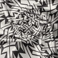 thumbnail image 7 of Ambesonne Abstract Valance & Curtain, Geometric Monochrome Art, 55"x30", Eggshell Seal Brown, 7 of 7