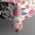 thumbnail image 5 of Dachshund and Flower Square Tablecloth,Waterproof Square Table Cover,Wipeable Spillproof Washable Table Cover for Home Kitchen Party Decor 60"x60"(152x152cm), 5 of 6