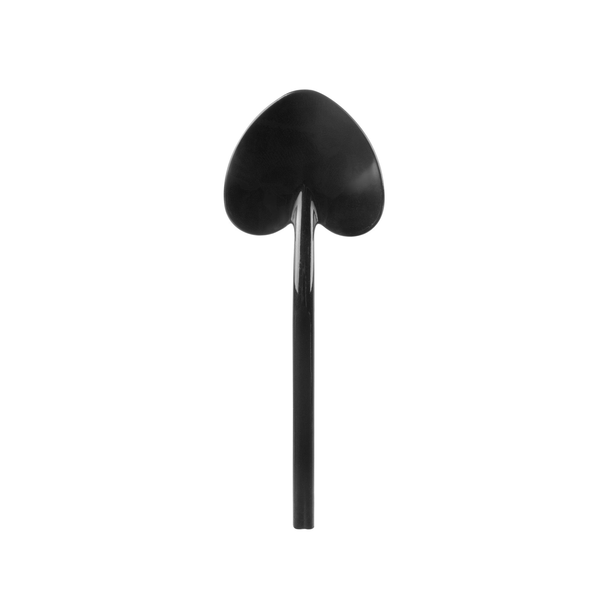 Black Plastic Love Shovel Spoon - 3 1/2" x 1 1/4" - 500 count box
