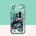 thumbnail image 3 of Funda de teléfono con diseño de personajes del juego Valorants para Samsung S24 S23 S22 S21 S20 S10 FE Note20 10 Plus Ultra Lite 5G, funda de TPU suave transparente, 3 of 5