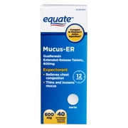 Equate Mucus-ER, 40 Count