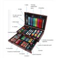 thumbnail image 3 of Art Supplies, 123-Pack Deluxe Art Set with Wooden Case, Art Case Coloring Set for Oil Pastels, Crayons, Colored Pencils, Markers, Creative Gift Box for Adults Artist Beginners Kids Girls Boys, 3 of 9