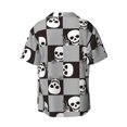 thumbnail image 6 of PAYOHTO Square Skeleton Mens Hawaiian Casual Short-sleeved Shirt Tropical Summer Beach Button Down Shirts, 6 of 7