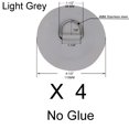 thumbnail image 4 of YYST 4 X Stainless Steel D-Ring Pad/Patch for PVC Inflatable Boat Raft Dinghy Kayak - No Glue Included- Instruction Included- Light Grey, 4 of 4