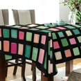 thumbnail image 5 of Yayeee Tablecloths 60" x 108" Rectangle Wrinkle Resistant Party Table Cover, Green Block Pattern, 5 of 8
