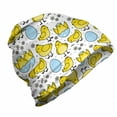 thumbnail image 1 of Farm Animal Unisex Beanie, Chicks and Easter Eggs, Hiking Outdoors, Yellow Baby Blue White, by Ambesonne, 1 of 1