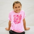 thumbnail image 3 of Groovy Floral It's Me, Hi It's My Birthday It's Me Girl's Birthday Shirt Pink Shirt Youth Small, 3 of 3
