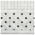 thumbnail image 6 of Italian Carrara White Marble Honed 3/4 X 12 Bullnose Liner Trim - Box of 5 Pcs., 6 of 8