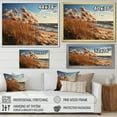 thumbnail image 4 of Designart "Sunkissed Sands Beach Grass III" Landscapes Floater Framed Canvas Print, 4 of 7