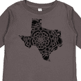 thumbnail image 4 of Inktastic Texas Silhouette Mandala Boys or Girls Long Sleeve Toddler T-Shirt, 4 of 5