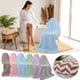thumbnail image 1 of Juego de toallas de terciopelo - Toalla grande y gruesa de 70x140cm, súper absorbente y de secado rápido, patrón de cuadros azules, tela suave de poliéster para baño, playa y spa, 1 of 7