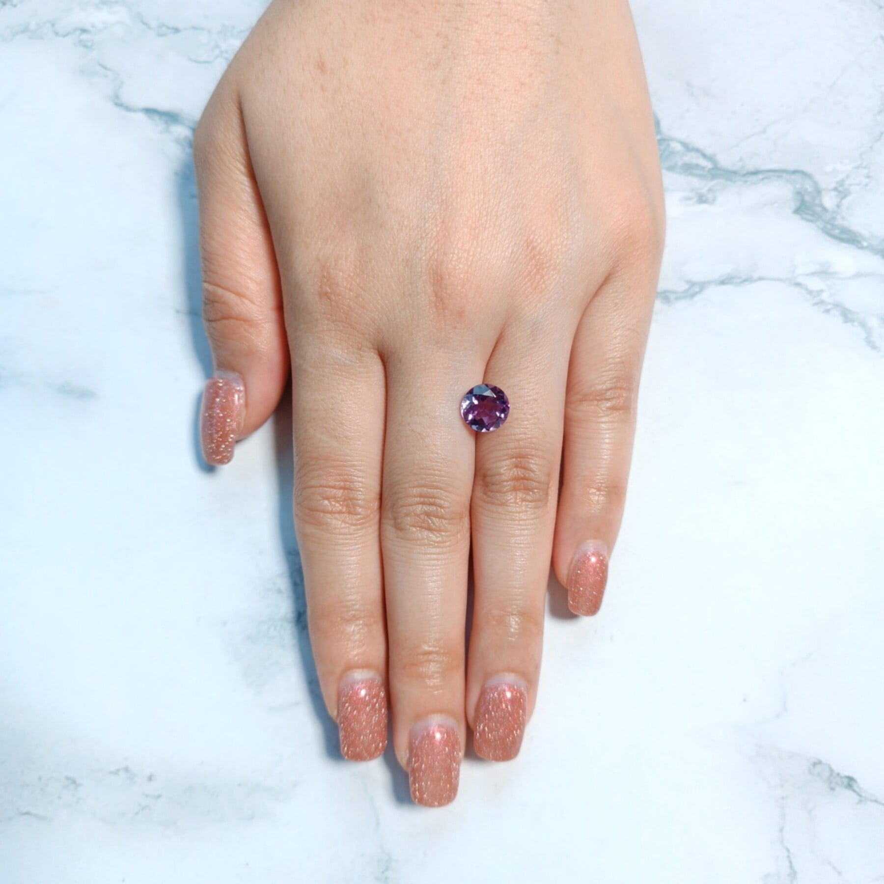 Certified Natural 2.25 Carat Amethyst Round Shape Brilliant Cut 9 mm Loose Gemstone February Birthstone