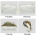 thumbnail image 2 of Unique Bargains Makeup Bag Marble Cosmetic Travel Bag Make Up Brush Organizer Bag Storage for Women White Gray 7"x3"x4", 2 of 2