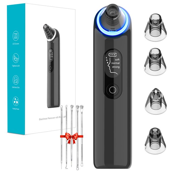 Instrumento para puntos negros, modelo privado, instrumento para puntos negros con burbujas pequeñas y luz azul, instrumento de limpieza para el hogar