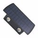 thumbnail image 1 of Advancent Luces solares LED montadas en la pared al aire libre para cargas de iluminación del camino del jardín absorbiendo la luz solar Iluminación y accesorios Negro cuatro luces doradas, 1 of 6