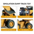 thumbnail image 4 of BRRRRT 1/64 Mini RC Dump Truck Toy, 8-Channel Remote Control Toy with Metal Bed & Light, RC Construction Vehicles, Birthday Gifts for Boys and Girls Age 3+, 4 of 7