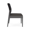 thumbnail image 3 of Pemberly Row Waiting Reception Armless Guest Chair Wood Frame in Gray, 3 of 5