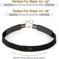 thumbnail image 5 of WERFORU Women Skinny Belt for Dresses Retro Stretch Ladies Waist Belt Plus Size Set of 4, 5 of 6